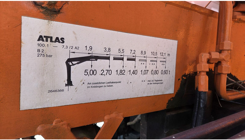 Mercedes-Benz UNIMOG 427.11 +12m! - Tippbil, Kranbil: bilde 5 Mercedes-Benz UNIMOG 427.11 +12m! - Tippbil, Kranbil: bilde 5