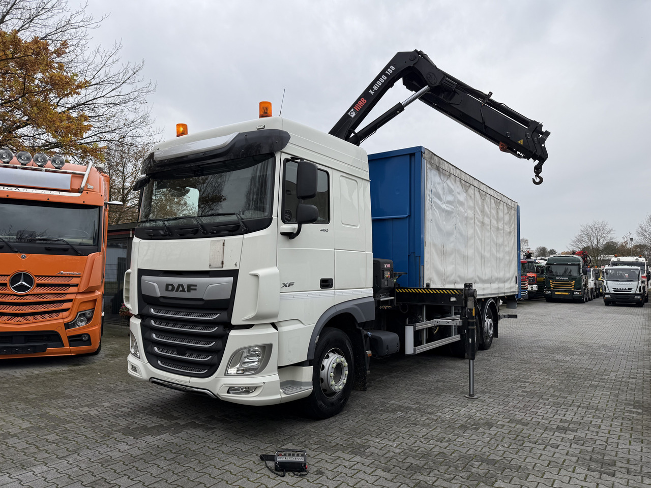 Daf XF480 6X2*4 Kran Hiab X-HiDuo 188 - Planbil, Kranbil: bilde 1 Daf XF480 6X2*4 Kran Hiab X-HiDuo 188 - Planbil, Kranbil: bilde 1