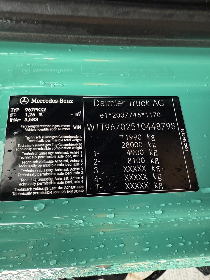 Mercedes-Benz Atego 1227 Kran MKG 96 - Planbil, Kranbil: bilde 5 Mercedes-Benz Atego 1227 Kran MKG 96 - Planbil, Kranbil: bilde 5