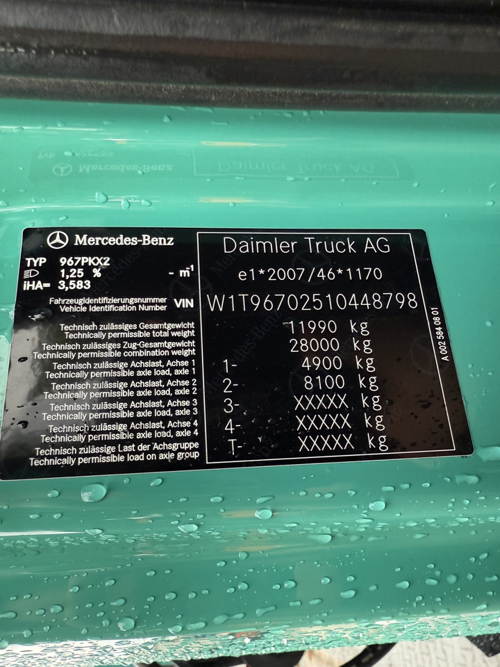 Mercedes-Benz Atego 1227 Kran MKG 96 - Planbil, Kranbil: bilde 5 Mercedes-Benz Atego 1227 Kran MKG 96 - Planbil, Kranbil: bilde 5