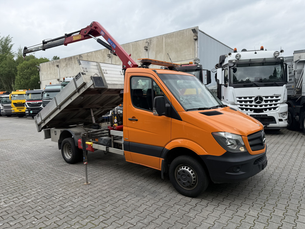 Mercedes-Benz Sprinter 516 Kipper mit Kran HMF 270 - Varebil med tipp: bilde 2 Mercedes-Benz Sprinter 516 Kipper mit Kran HMF 270 - Varebil med tipp: bilde 2