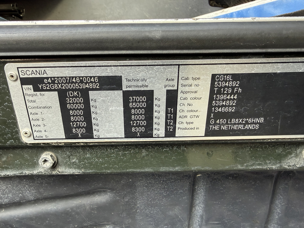 Scania G450 8X2*6 Kipper Kran HMF 2620 K5 - Tippbil, Kranbil: bilde 5 Scania G450 8X2*6 Kipper Kran HMF 2620 K5 - Tippbil, Kranbil: bilde 5
