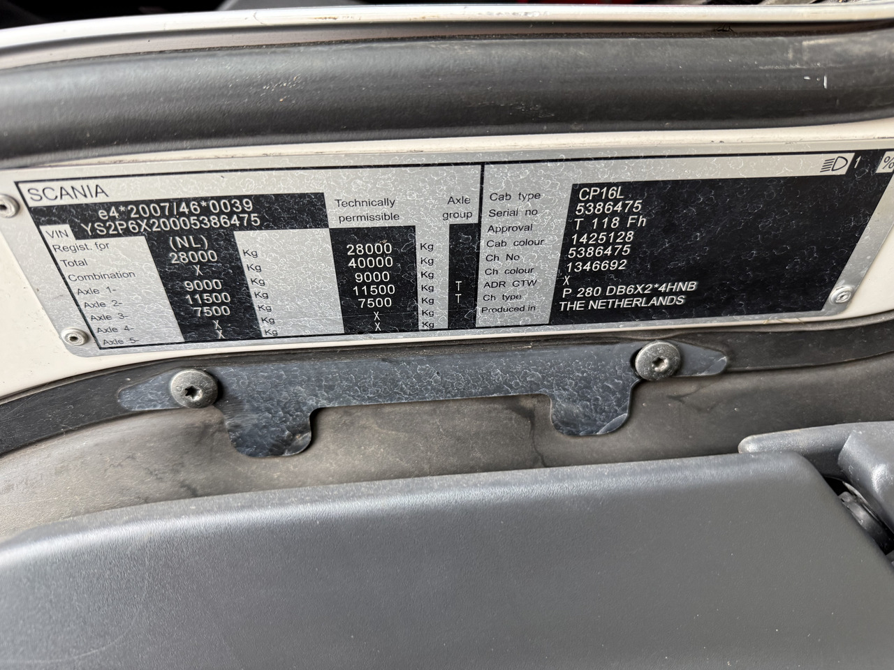 Scania P280 6X2*4 - Chassis lastebil: bilde 4 Scania P280 6X2*4 - Chassis lastebil: bilde 4
