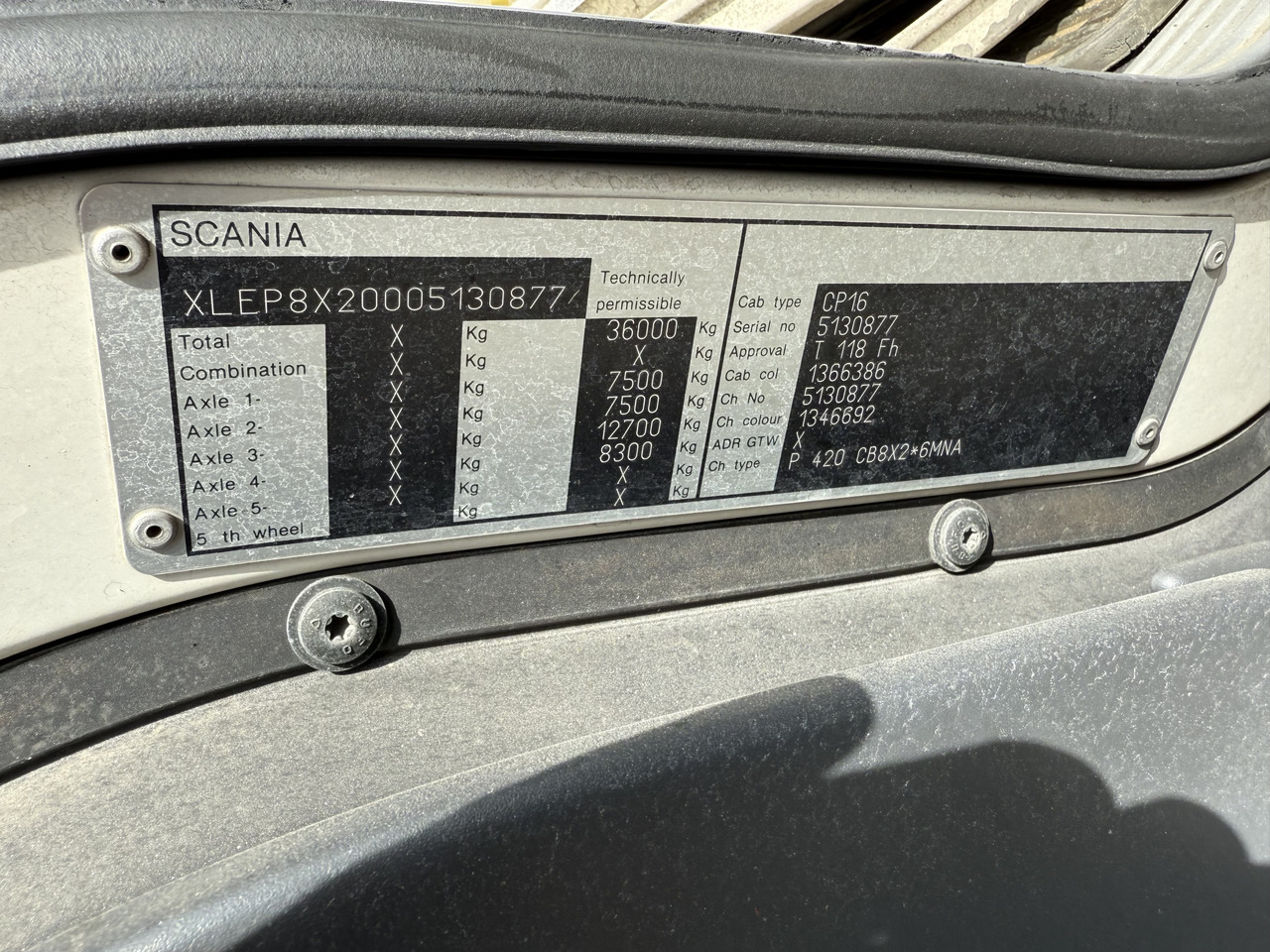 Scania P420 8X2*6 - Chassis lastebil: bilde 4 Scania P420 8X2*6 - Chassis lastebil: bilde 4