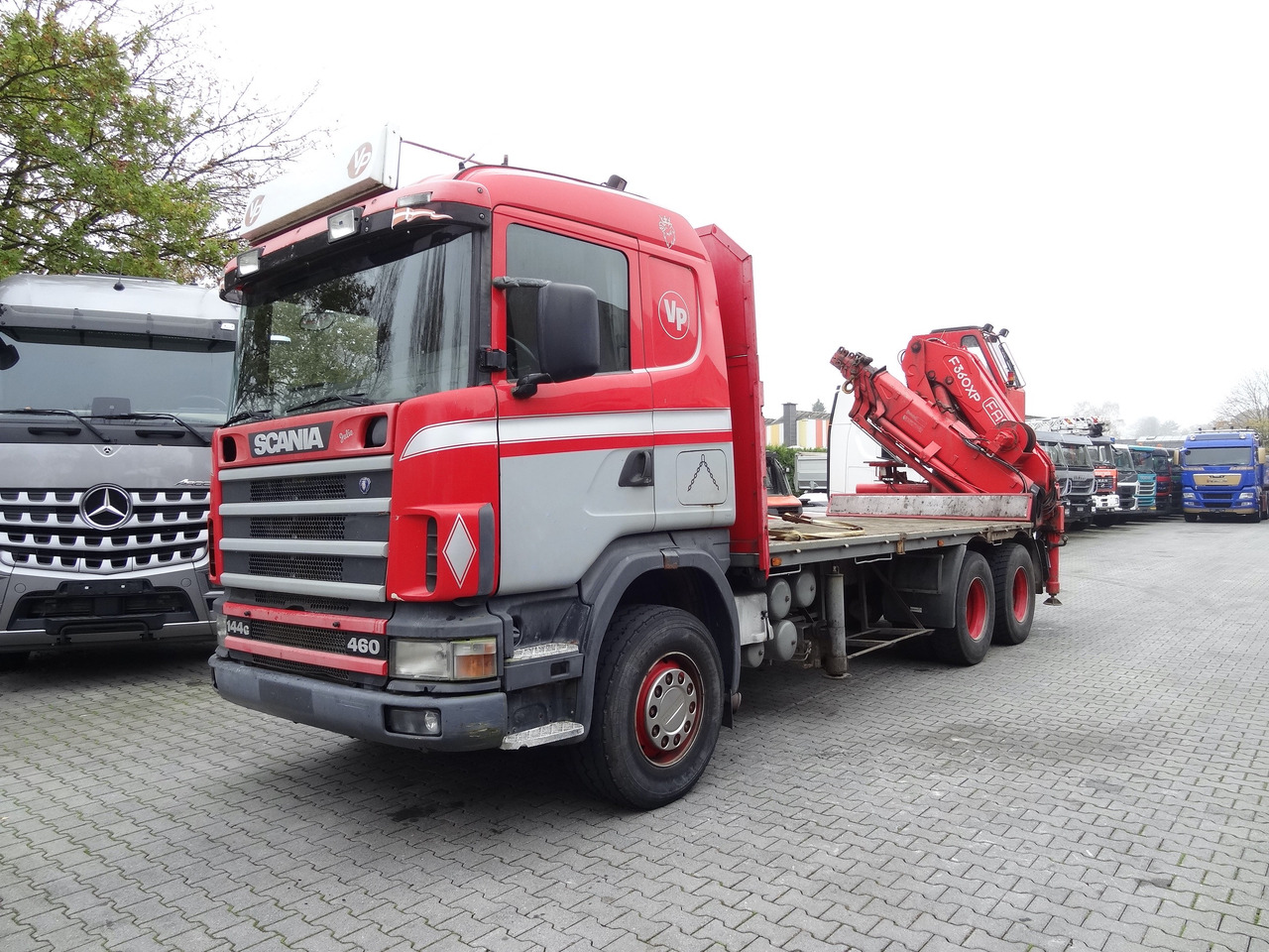 Scania R144 460 6X4 Fassi 360 bis 25 Meter - Kranbil, Planbil: bilde 1 Scania R144 460 6X4 Fassi 360 bis 25 Meter - Kranbil, Planbil: bilde 1