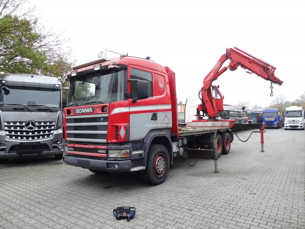 Scania R144 460 6X4 Fassi 360 bis 25 Meter - Planbil, Kranbil: bilde 1 Scania R144 460 6X4 Fassi 360 bis 25 Meter - Planbil, Kranbil: bilde 1