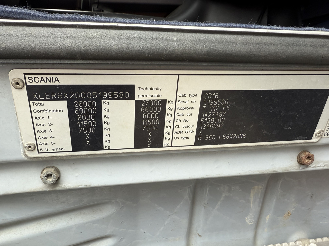 Scania R560 V8 6X2 Kranvorbereitung - Planbil, Kranbil: bilde 2 Scania R560 V8 6X2 Kranvorbereitung - Planbil, Kranbil: bilde 2