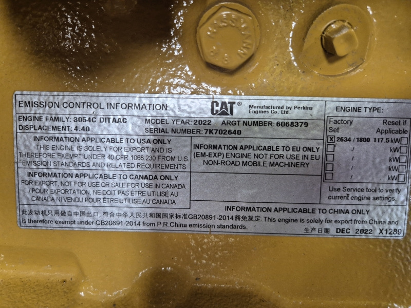 Ny Motor for Industrimaskin Caterpillar  3054C DITAAC Engine + Radiator: bilde 11
