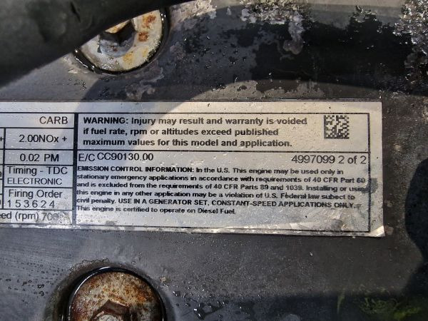 Cummins QSB7-G6 NR4 CPL3277 Engine (Plant) - Motor for Bygg og anlegg: bilde 3 Cummins QSB7-G6 NR4 CPL3277 Engine (Plant) - Motor for Bygg og anlegg: bilde 3