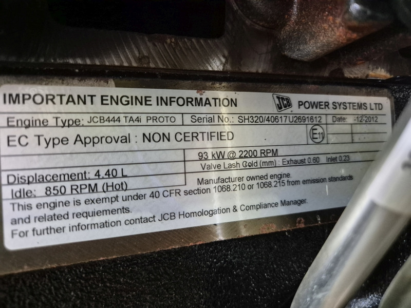JCB 444 TA4i SH320/40617 Engine (Plant) - Motor for Bygg og anlegg: bilde 2 JCB 444 TA4i SH320/40617 Engine (Plant) - Motor for Bygg og anlegg: bilde 2