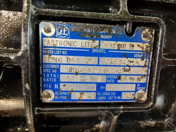 ZF Ecolite 6AS800TO Iveco Spec Gearbox - Girkasse: bilde 2 ZF Ecolite 6AS800TO Iveco Spec Gearbox - Girkasse: bilde 2
