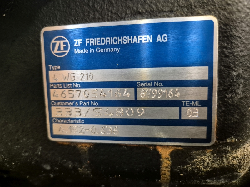 ZF Industrial JCB 4WG210 333/S4809 Gearbox New (Plant) - Girkasse for Bygg og anlegg: bilde 2 ZF Industrial JCB 4WG210 333/S4809 Gearbox New (Plant) - Girkasse for Bygg og anlegg: bilde 2