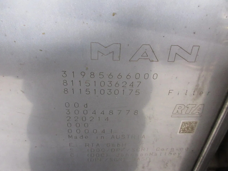 MAN 81.15103-6247 // 81.15103-0175 KATALYSATOR MAN 18.430 // 18.470 // 18.510 MODEL 2023 - Katalysator for Lastebil: bilde 5 MAN 81.15103-6247 // 81.15103-0175 KATALYSATOR MAN 18.430 // 18.470 // 18.510 MODEL 2023 - Katalysator for Lastebil: bilde 5