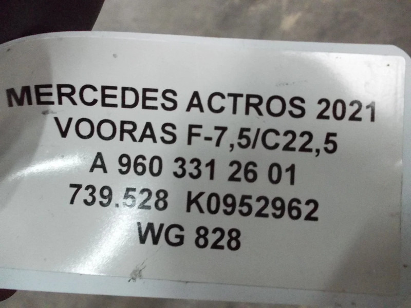 Foraksel for Lastebil Mercedes-Benz A 960 331 26 01 F-7,5C22,5/739.528 K0952962 MP5 MODEL 2021: bilde 6