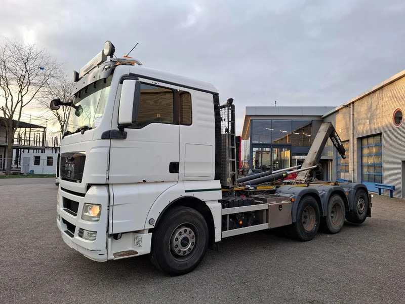 MAN TGX35.480 / LIFT+LENKACHSE / ONLY:392634 KM / JOAB HOOK / AIRCO / FRIDGE / AUTOMATIC / EURO-5 / 2012 - Lastebil med kabelsystem: bilde 1 MAN TGX35.480 / LIFT+LENKACHSE / ONLY:392634 KM / JOAB HOOK / AIRCO / FRIDGE / AUTOMATIC / EURO-5 / 2012 - Lastebil med kabelsystem: bilde 1