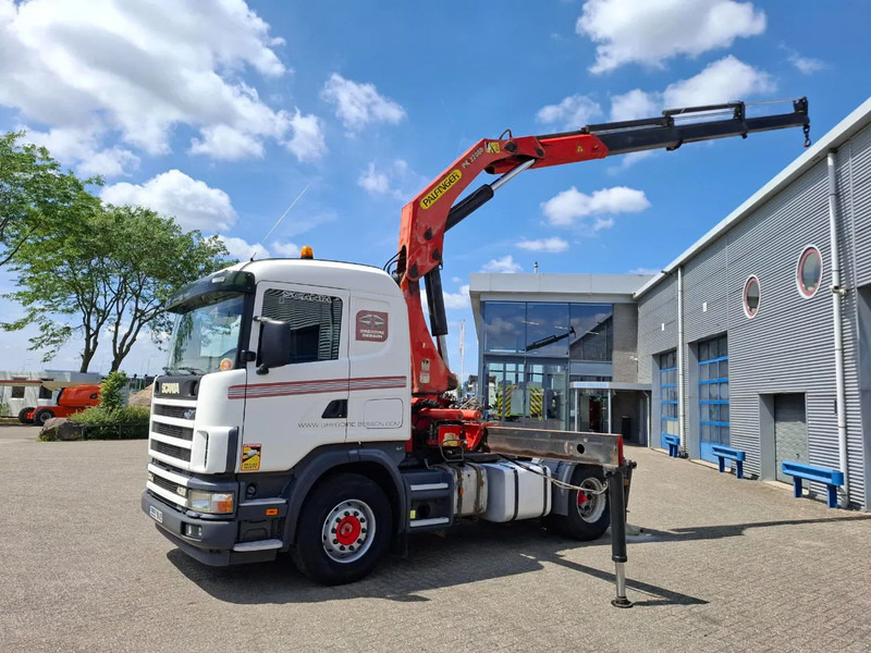 Scania 124G-420 / RETARDER / PALFINGER PK32080 / DOUBLE TANK / AIRCO / GOOD CONDITION / MANUAL / EURO-3 / 2004 - Kranbil: bilde 2 Scania 124G-420 / RETARDER / PALFINGER PK32080 / DOUBLE TANK / AIRCO / GOOD CONDITION / MANUAL / EURO-3 / 2004 - Kranbil: bilde 2