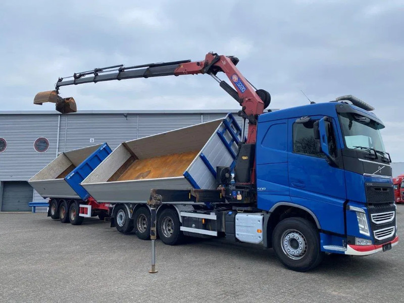 Volvo FH4-500 / HMF 3220K-RC / REMOTE / ROTATOR / 3SIDE TIPPER / DYNAMIC STEERING / ONLY:302623 KM / AUTOMATIC / EURO-6 / 2017 - Kranbil: bilde 4 Volvo FH4-500 / HMF 3220K-RC / REMOTE / ROTATOR / 3SIDE TIPPER / DYNAMIC STEERING / ONLY:302623 KM / AUTOMATIC / EURO-6 / 2017 - Kranbil: bilde 4