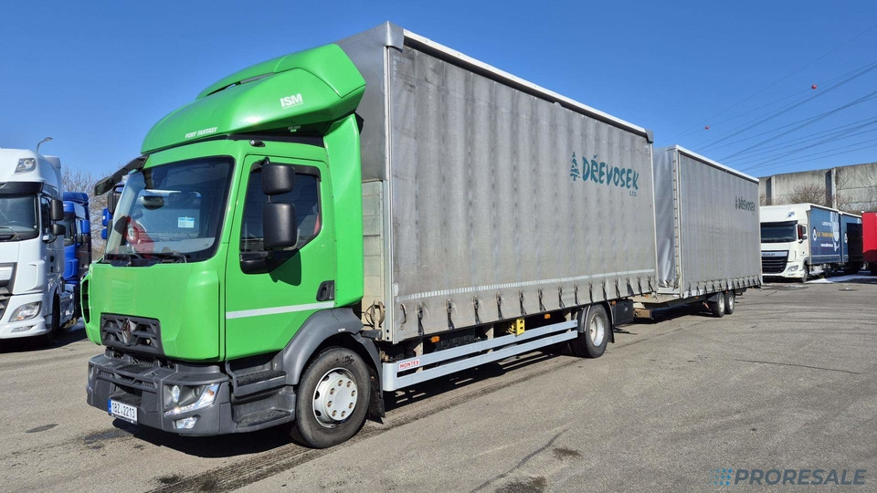 RENAULT MIDLUM 250.14 MDA3C valník s plachtou - prodejné jen s přívěsem AGADOS P0457 - cena je za celou soupravu - Kapellbil: bilde 2 RENAULT MIDLUM 250.14 MDA3C valník s plachtou - prodejné jen s přívěsem AGADOS P0457 - cena je za celou soupravu - Kapellbil: bilde 2