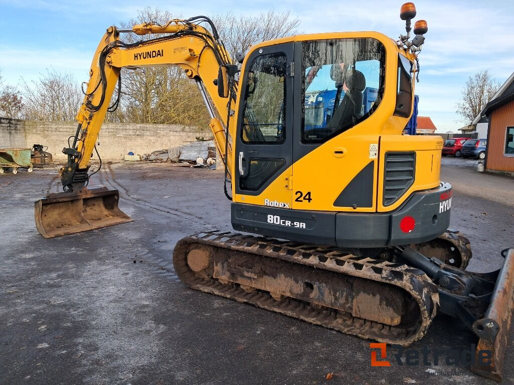 Gravemaskine Hyundai Robex 80 Cr 9A inkl. Sortergrab, tilt skovl og 3 skovle - Beltegraver: bilde 2 Gravemaskine Hyundai Robex 80 Cr 9A inkl. Sortergrab, tilt skovl og 3 skovle - Beltegraver: bilde 2
