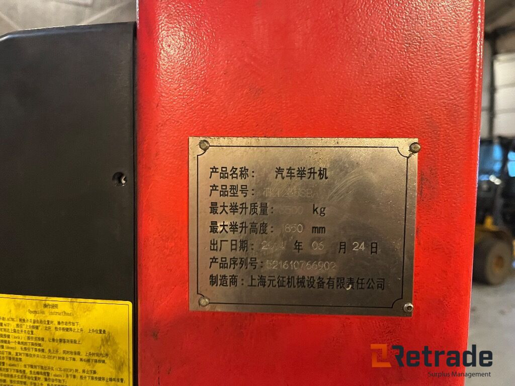 Industrimaskin Værkstedsudstyr LAUNCH TLT235SBA 2 Søjlet Autolift.: bilde 23