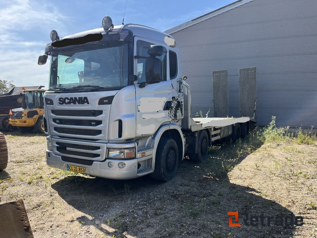 Lastbil SCANIA 8X4 Maskintransporter med Hydrauliske slidsker - Transporter lastebil: bilde 1 Lastbil SCANIA 8X4 Maskintransporter med Hydrauliske slidsker - Transporter lastebil: bilde 1