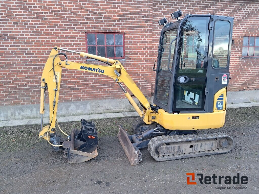 Minigraver Komatsu PC16R-3HS Lavt timetal! - Minigraver: bilde 2 Minigraver Komatsu PC16R-3HS Lavt timetal! - Minigraver: bilde 2