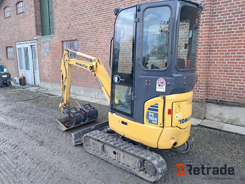 Minigraver Komatsu PC16R-3HS Lavt timetal! - Minigraver: bilde 5 Minigraver Komatsu PC16R-3HS Lavt timetal! - Minigraver: bilde 5