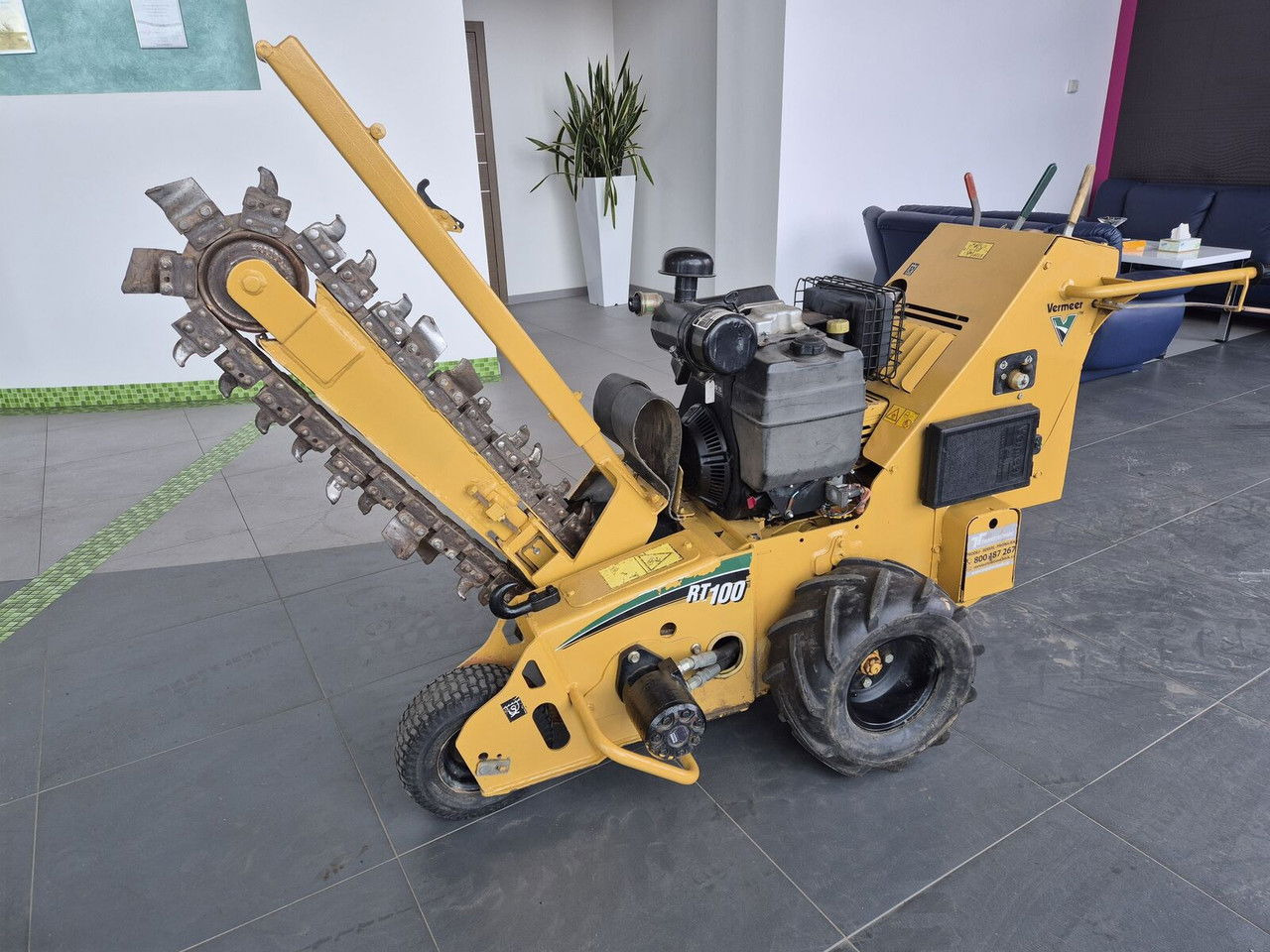 Grøftegraver Vermeer RT 100 / Trench SAW / Mini Chain Excavator / IDE AL FOR Cables: bilde 7