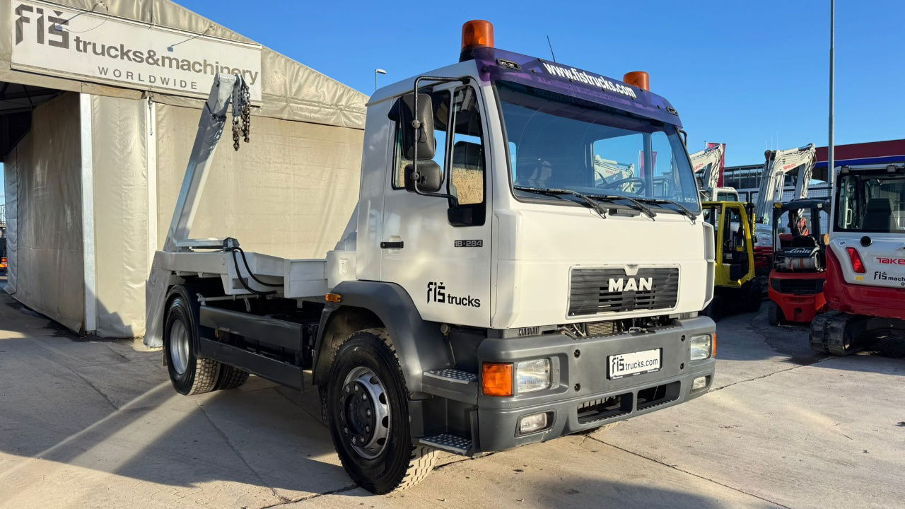 MAN 18.284 LK 4x2 absetz tipper - euro 2 - Container-transport/ Vekselflak lastebil: bilde 3 MAN 18.284 LK 4x2 absetz tipper - euro 2 - Container-transport/ Vekselflak lastebil: bilde 3