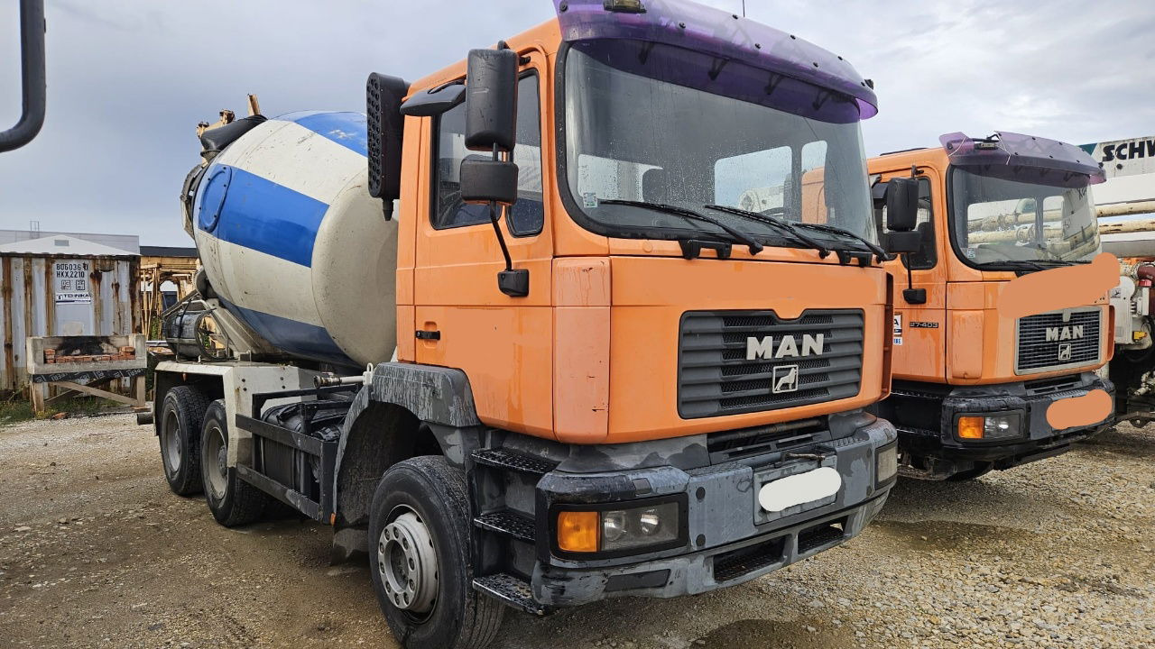 MAN FE 410A 8x4 mixer - 7m3 - euro 3 - Betongbil: bilde 2 MAN FE 410A 8x4 mixer - 7m3 - euro 3 - Betongbil: bilde 2