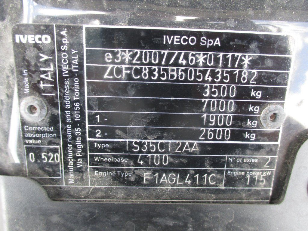 Varebil med skap Iveco Daily 35C16: bilde 16