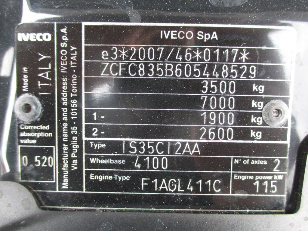 Varebil med skap Iveco Daily 35C16: bilde 18
