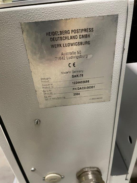 Heidelberg Steel Folder Shed Delivery SAK 78 - Falsemaskin: bilde 4 Heidelberg Steel Folder Shed Delivery SAK 78 - Falsemaskin: bilde 4