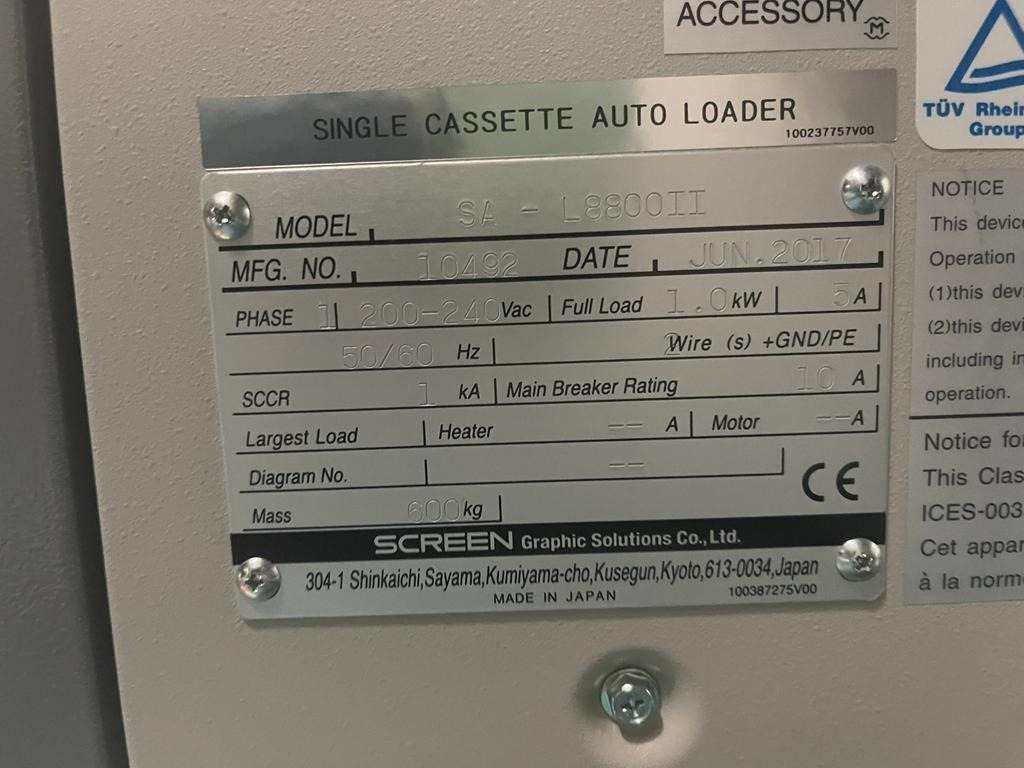 Plate storage cassette plate loader Dainippon Screen SAL 8800 II - Trykkmaskin: bilde 2 Plate storage cassette plate loader Dainippon Screen SAL 8800 II - Trykkmaskin: bilde 2