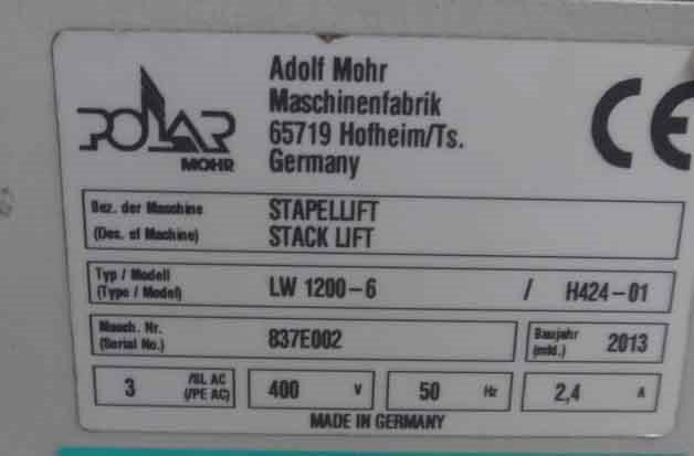 Polar LW 1200-6 stack lift - Lagerutstyr: bilde 5 Polar LW 1200-6 stack lift - Lagerutstyr: bilde 5