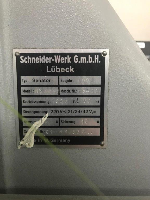 Schneider SENATOR cutting machine 115 MC - Papirskjæremaskin: bilde 3 Schneider SENATOR cutting machine 115 MC - Papirskjæremaskin: bilde 3