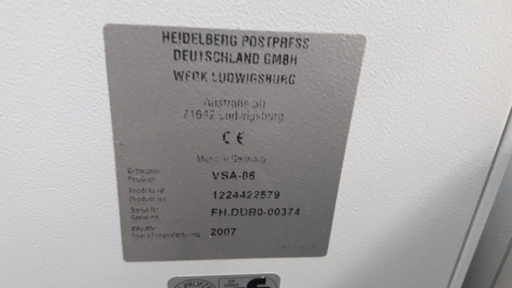 Vertical stack delivery with compression station Heidelberg Stahlfolder VSA 86 H - Falsemaskin: bilde 5 Vertical stack delivery with compression station Heidelberg Stahlfolder VSA 86 H - Falsemaskin: bilde 5