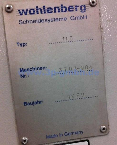 Wohlenberg cut-tec 115 cutting machine - Papirskjæremaskin: bilde 2 Wohlenberg cut-tec 115 cutting machine - Papirskjæremaskin: bilde 2