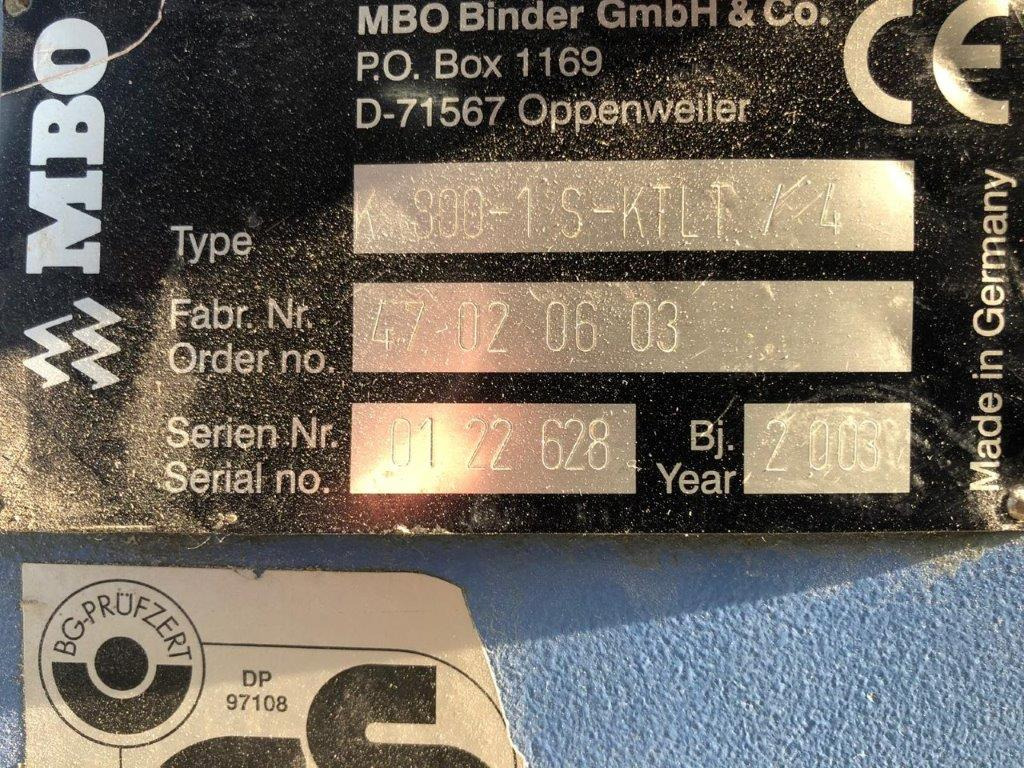 Falsemaskin semi-automatic adjustable combination folding machine MBO K 800.1-SKTL-4-FP from Bj. 2003: bilde 8 Falsemaskin semi-automatic adjustable combination folding machine MBO K 800.1-SKTL-4-FP from Bj. 2003: bilde 8