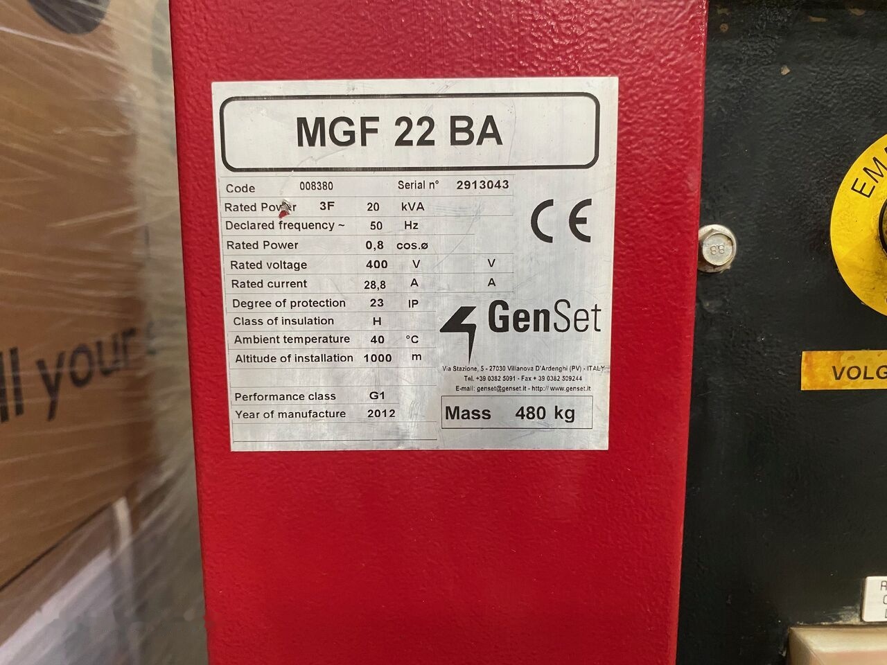 GenSet 20 kVa Yanmar - Elektrisk generator: bilde 5 GenSet 20 kVa Yanmar - Elektrisk generator: bilde 5