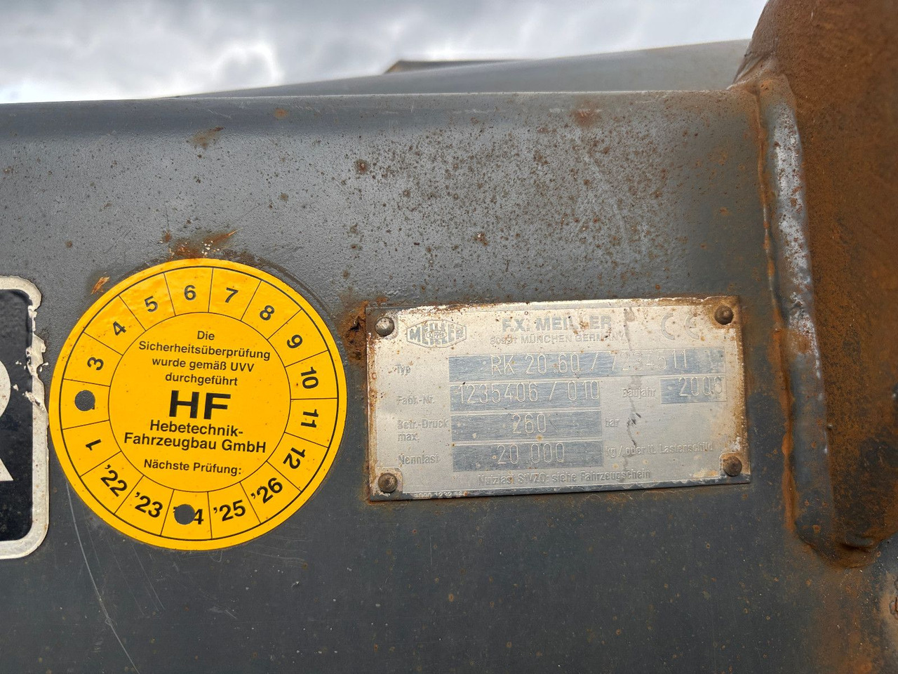 Meiller Aufbau RK 20-60/20.000Kg/260bar - Krokbil: bilde 5 Meiller Aufbau RK 20-60/20.000Kg/260bar - Krokbil: bilde 5