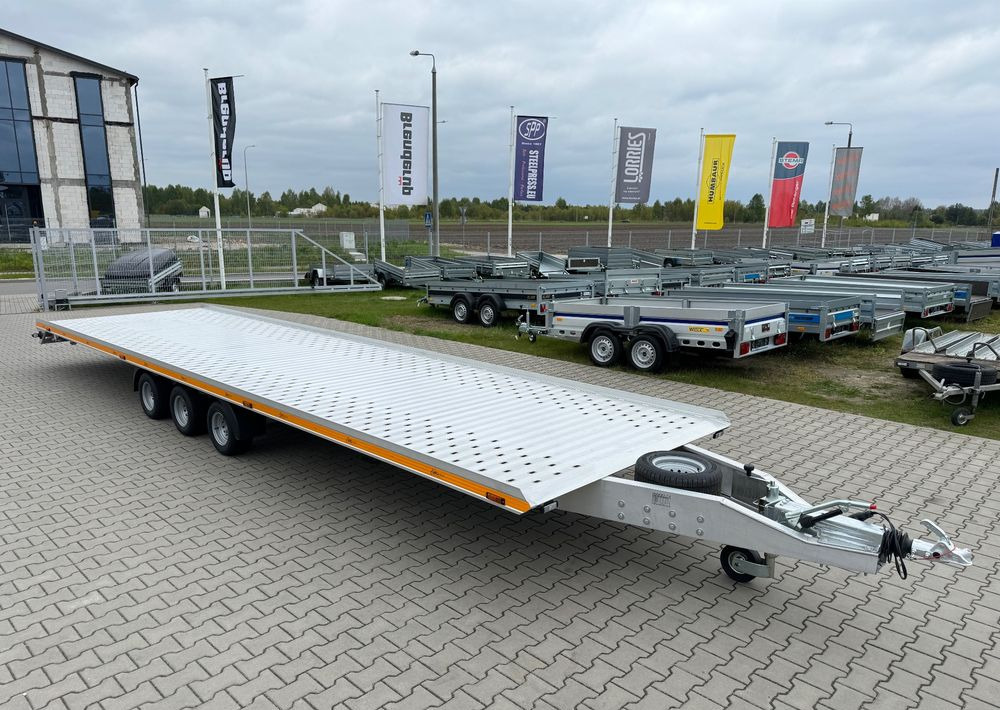 GROMEX laweta aluminiowa | 850x210cm | DMC 3500kg | platforma na 2 auta | 3 osie AL-KO | OŚWIETLENIE LED - Transporter tilhenger: bilde 4 GROMEX laweta aluminiowa | 850x210cm | DMC 3500kg | platforma na 2 auta | 3 osie AL-KO | OŚWIETLENIE LED - Transporter tilhenger: bilde 4