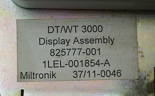 Crown 825777-001 | DT/WT3000 display 825777-001 1LEL-001854-A Miltronik 37/11-00 DT/WT3000 display 825777-001 1LEL-001854-A Miltronik 37/11-0046 - Instrumentpanel for Materialhåndteringsutstyr: bilde 2 Crown 825777-001 | DT/WT3000 display 825777-001 1LEL-001854-A Miltronik 37/11-00 DT/WT3000 display 825777-001 1LEL-001854-A Miltronik 37/11-0046 - Instrumentpanel for Materialhåndteringsutstyr: bilde 2