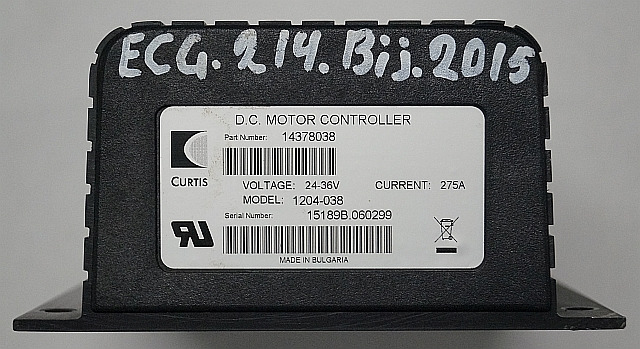 Curtis 14378038 | Rij regeling drive controller Curtis 1204-038 24-36V 275A sn. - Styreenhet for Materialhåndteringsutstyr: bilde 3 Curtis 14378038 | Rij regeling drive controller Curtis 1204-038 24-36V 275A sn. - Styreenhet for Materialhåndteringsutstyr: bilde 3