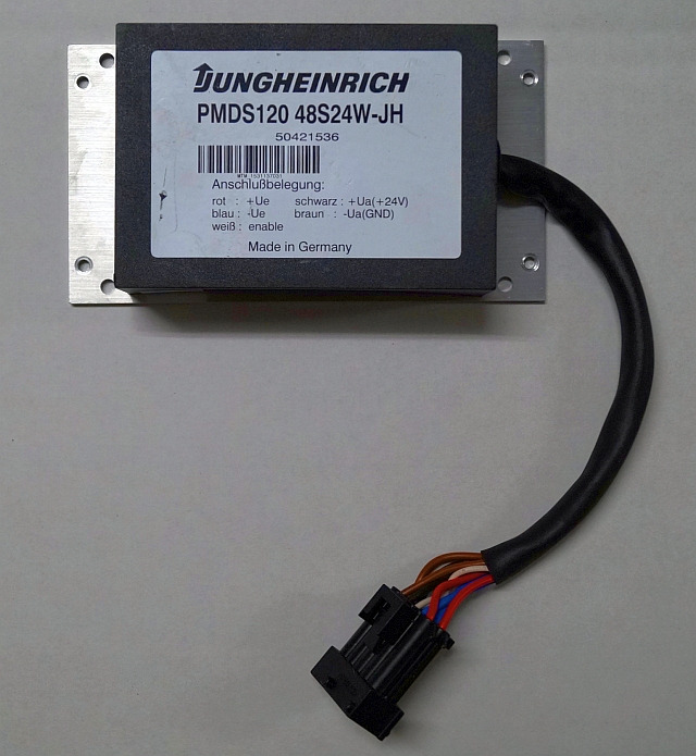 Jungheinrich 50421536 | Transformer 48V-24V PMDS120 48S 24W-JH snn. MTM153113703 - Elektrisk system for Materialhåndteringsutstyr: bilde 1 Jungheinrich 50421536 | Transformer 48V-24V PMDS120 48S 24W-JH snn. MTM153113703 - Elektrisk system for Materialhåndteringsutstyr: bilde 1