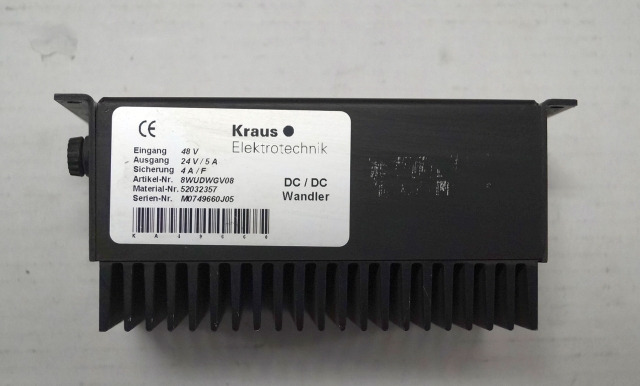 Jungheinrich 52032357 | Omvormer Transformer 48V -> 24V/5A for EKS310 Omvormer Transformer 48V -> 24V/5A for EKS310 - Elektrisk system for Materialhåndteringsutstyr: bilde 1 Jungheinrich 52032357 | Omvormer Transformer 48V -> 24V/5A for EKS310 Omvormer Transformer 48V -> 24V/5A for EKS310 - Elektrisk system for Materialhåndteringsutstyr: bilde 1