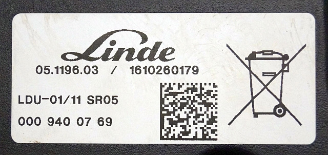 Linde 0009400769 | Display LDU-01/11 SR04 1610260179 from Linde R14HD-01 year 2 - Instrumentpanel for Materialhåndteringsutstyr: bilde 3 Linde 0009400769 | Display LDU-01/11 SR04 1610260179 from Linde R14HD-01 year 2 - Instrumentpanel for Materialhåndteringsutstyr: bilde 3