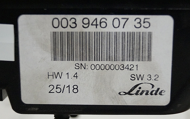 Linde 0039460735 | Display SW3.2 HW 1,4 sn. 0000003421 - Instrumentpanel for Materialhåndteringsutstyr: bilde 2 Linde 0039460735 | Display SW3.2 HW 1,4 sn. 0000003421 - Instrumentpanel for Materialhåndteringsutstyr: bilde 2