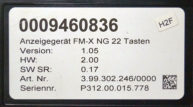 Still 0009460836 | Display V1.05 HW 2.00 Sw. 0.17 from Still FMX14N year 2018 - Instrumentpanel for Materialhåndteringsutstyr: bilde 3 Still 0009460836 | Display V1.05 HW 2.00 Sw. 0.17 from Still FMX14N year 2018 - Instrumentpanel for Materialhåndteringsutstyr: bilde 3