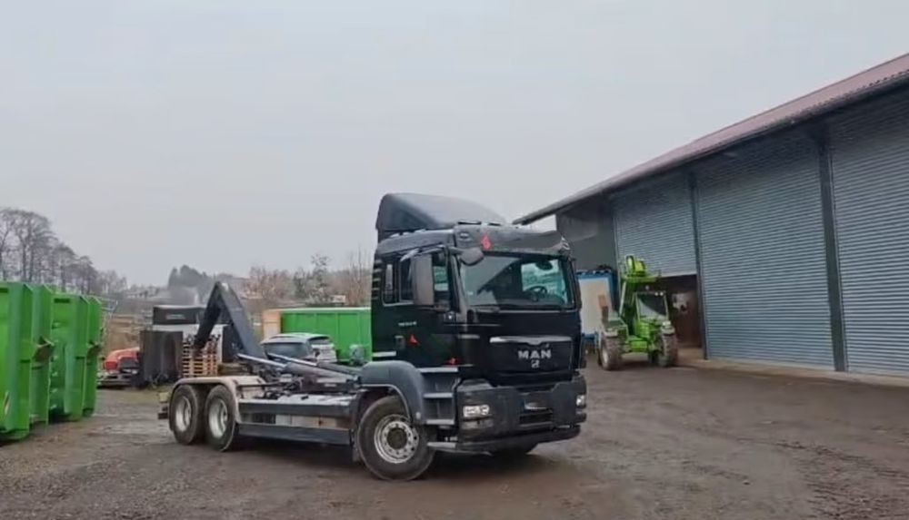 MAN TGS 26.440 6x4 – Meiller z systemem HDS (roll-off) + Kontener + Przyczepa – Euro 5 - Krokbil: bilde 3 MAN TGS 26.440 6x4 – Meiller z systemem HDS (roll-off) + Kontener + Przyczepa – Euro 5 - Krokbil: bilde 3